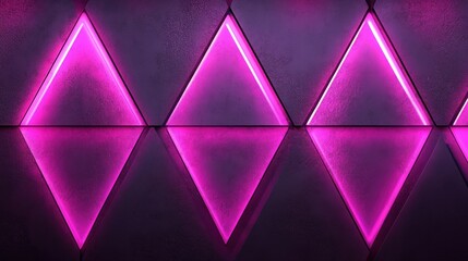 Dark purple textured surface with glowing pink triangular patterns. Ideal for futuristic backgrounds, album art, or website design.