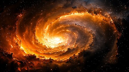 Obraz premium Vivid Cosmic Landscape Featuring the Milky Way Core