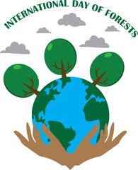 forests day logo.save the planet