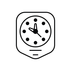 Clock with Sparkles vector icon