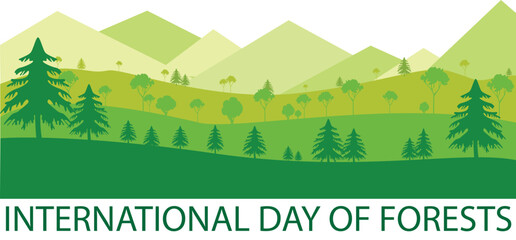 green forest landscape,forests day art