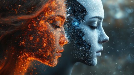 Digital Art Portrait of a Woman