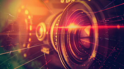 Obraz premium lens optical flare