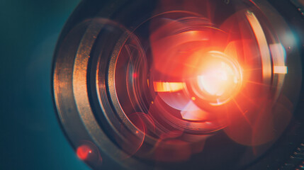 Obraz premium lens optical flare
