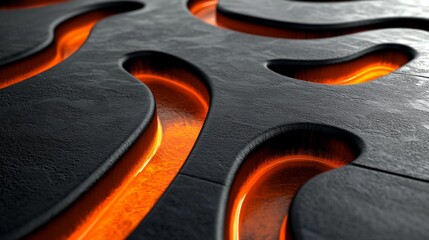 Abstract Textured Surface with Vivid Lighting Effects