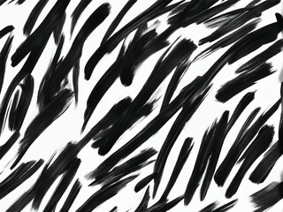 Black brush strokes isolated on white background. Grunge texture. Brush strokes background. EPS10.