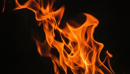 Fiery Orange Flames Abstract Background Burning Fire Texture Hot Inferno Design Element