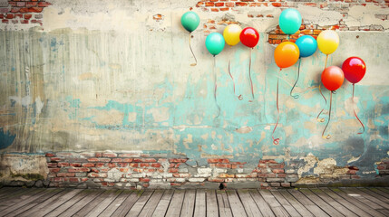 photography background with baloons