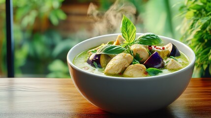 Geang Keow Wan Gai - Green Curry Chicken.