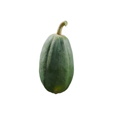 3D rendering, papaya on transprant background