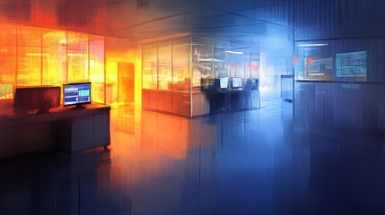 Intense Emotions in a Soft Light Dispatch Center