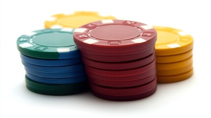 casino chips and dice Casino gambling game in PNG format on a white background. 