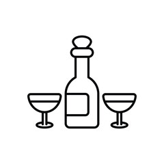 Wine vector icon
