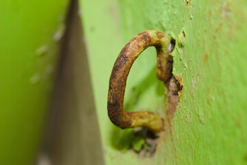 Rust found on old and degraded metal objects