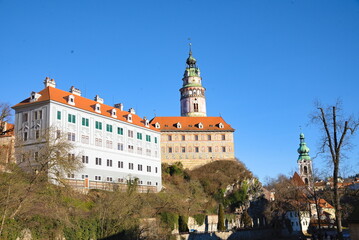 Obraz premium Schloss Krumau an der Moldau in Tschechien