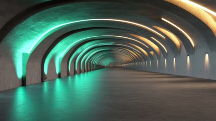 Obraz premium Futuristic Architecture with Creative Lighting Designs