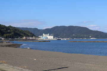 Obraz premium Serene beauty of ito Bay: Coastal Landscapes of Japan´s Izu Peninsula