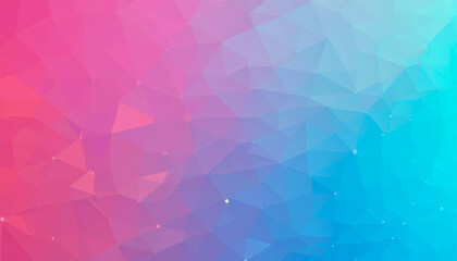 Vivid gradient background transitioning from pink to blue, featuring overlapping geometric triangles and circles in a clean, minimalist design, perfect for modern and elegant projects