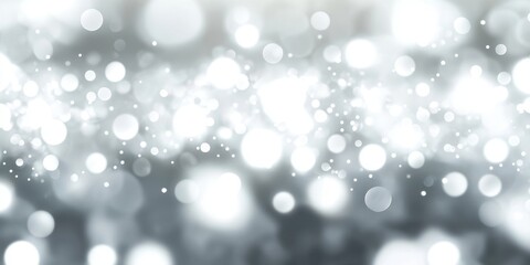 Obraz premium Abstract Silver and White Bokeh Background