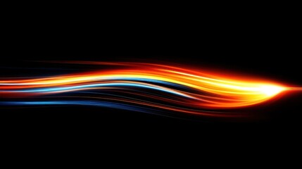 Abstract Light Trails: Dynamic Energy and Motion