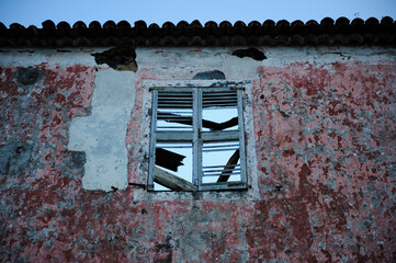 Abandoned derelict building in the Azores