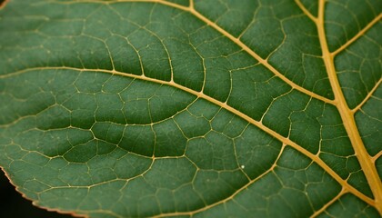 Obraz premium Close-up of a wilted leaf showing its vein network
