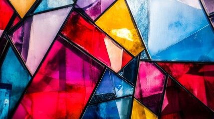 Vibrant Geometric Patterns in Abstract Design