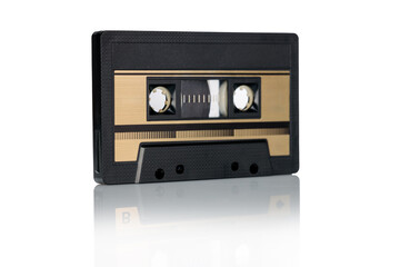 Retro Audio Cassette Tape with Reflection