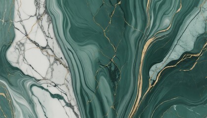 Elegant marble background with muted green veins