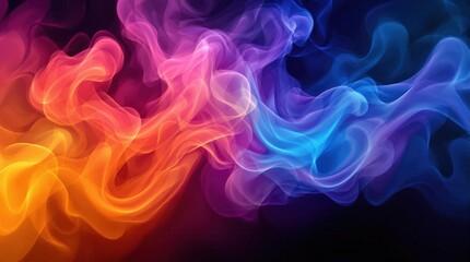 Fototapeta premium Abstract colorful smoke