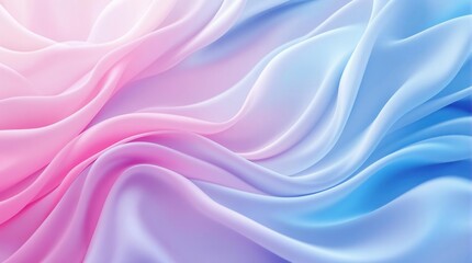 Obraz premium Flowing fabric in blue and pink colors