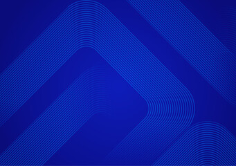 An abstract blue background with a curved line pattern presents fluid lines that add a dynamic and modern touch to the design.