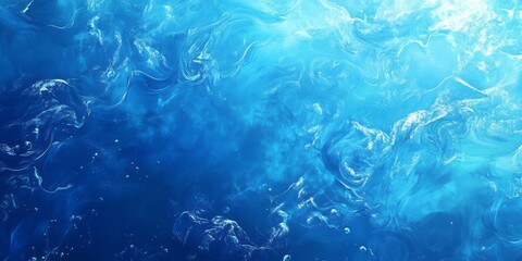 Fototapeta premium Abstract Blue Swirling Water Texture Background