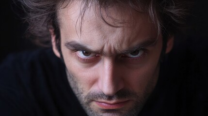 Fototapeta premium A man with a shaved head