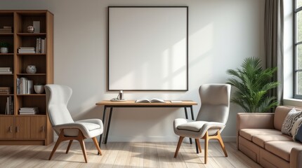 Interior of a small cozy room.