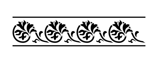 Stencil for interior decoration. Decorative stencil for applying paint and decorative coatings. Interior and exterior design, fabric and furniture decoration. Plotter or laser cutting.