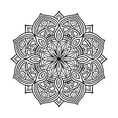 Mandala Affirmations adult coloring book page for kdp book interior. Peaceful Petals, Ability to Relax, Brain Experiences, Harmonious Haven, Peaceful