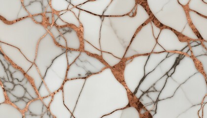 Polished marble with soft copper and bronze patterns