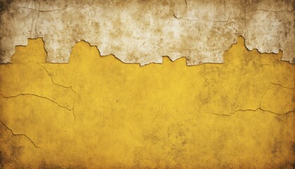 Rugged yellow grunge with faded and rough layers