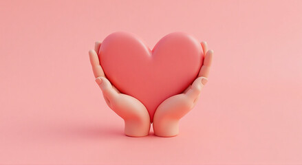 heart in hands, heart, love, valentine, symbol, day, hand, romance, shape, pink, romantic, holiday, red, design, decoration, card, valentines, hearts, passion, gift, wedding, illustration, art, care, 