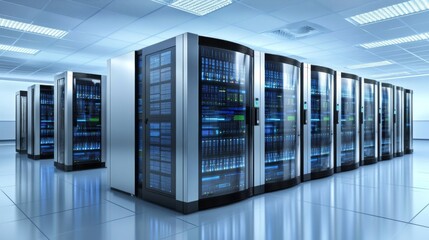 Advanced Data Center with High-Tech Cooling Technologies