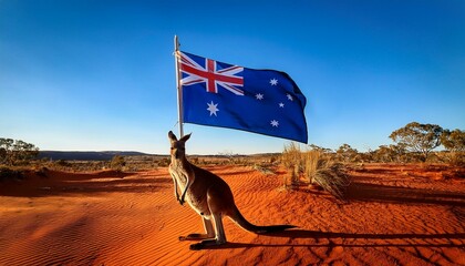 country flag and animal