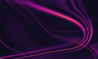 Dark Purple Abstract Gradient with Neon Glow and with grain