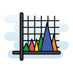 Chart vector icon