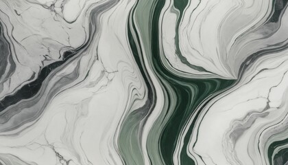 Smooth marble with flowing green and grey patterns