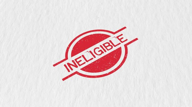 INELIGIBLE Stamp