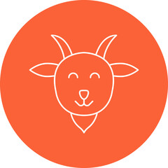 Lamb Face icon single vector illustration