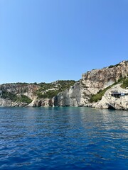 photo of Greek island taken from yacht