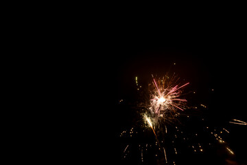 Obraz premium beautiful photos of fireworks captured while celebrating New Year's Eve