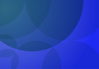 An abstract blue background with circles showcases vibrant, overlapping circles that add visual interest and a sense of movement.